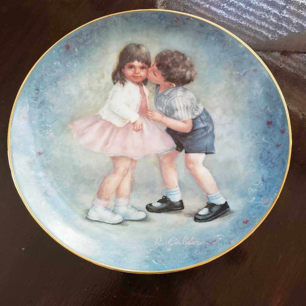 1981 "First Kiss" collector plate